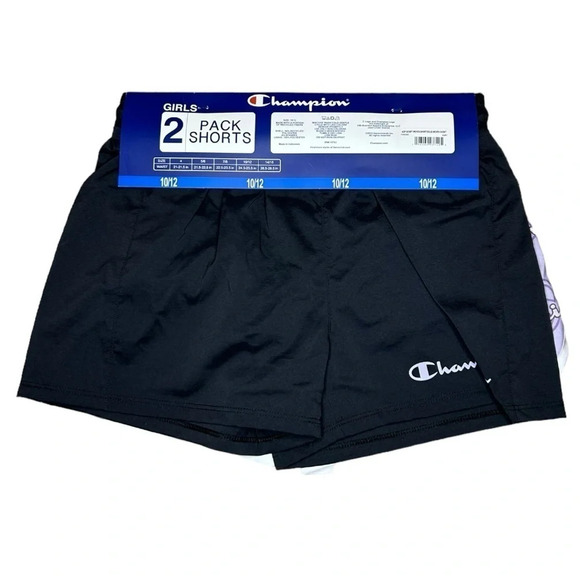 Champion Girls 2 Pack of Shorts Sizes 10/12 & 14/16 - Picture 2 of 6